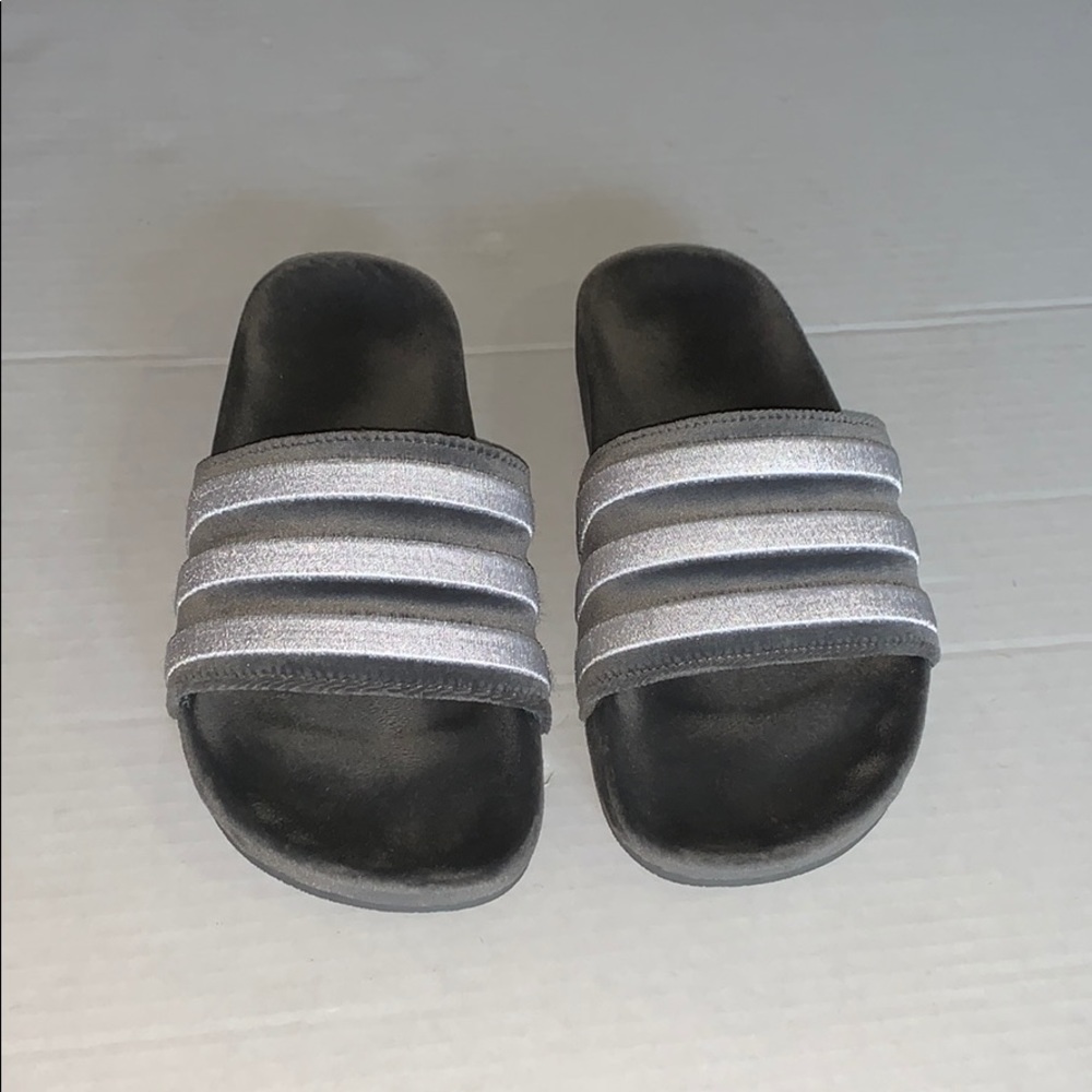 Suede Adidas slides
